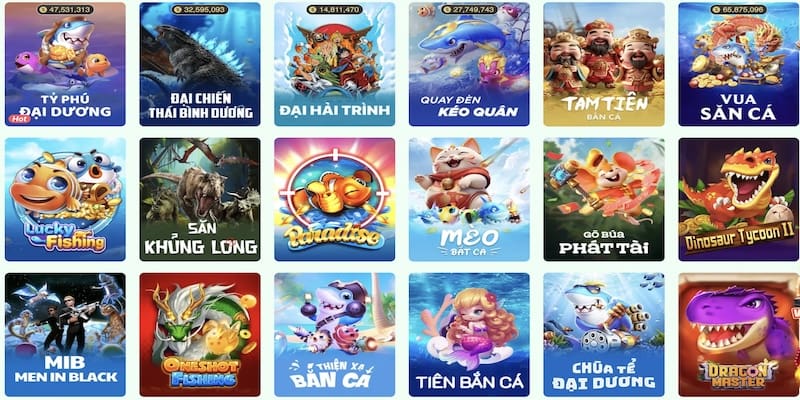 5 tựa game được nhiều khách hàng đánh giá cao tại bắn cá CQ9